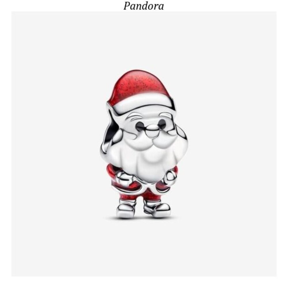 Authentic Playful Santa Pandora Charm